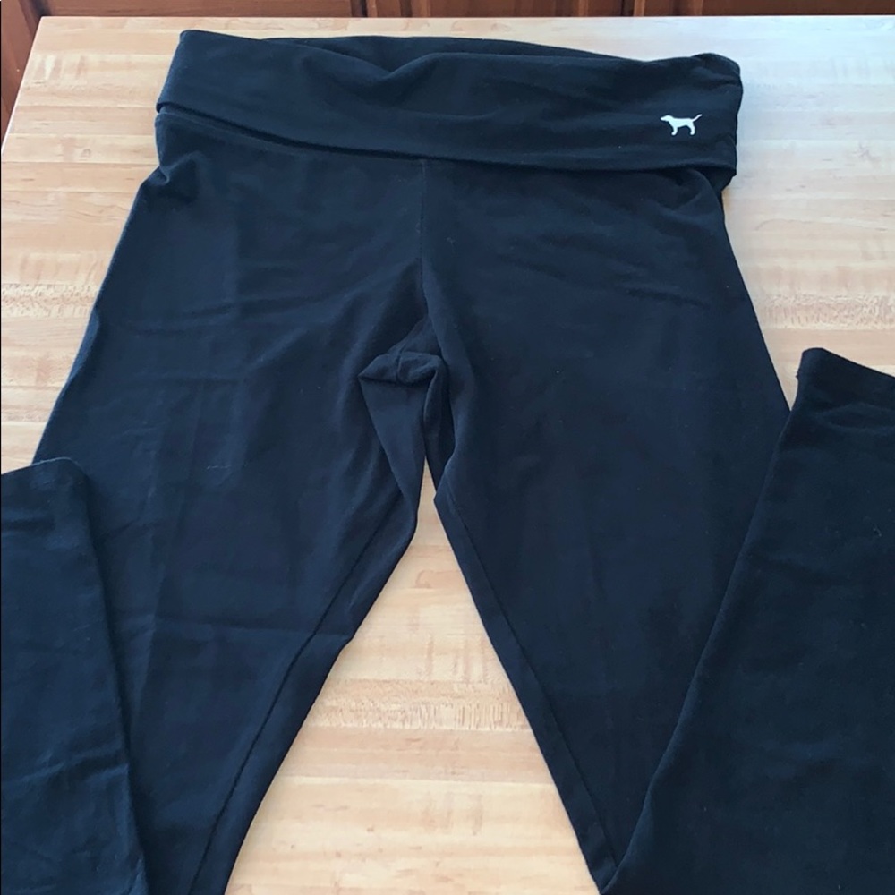 VS PINK Yoga Leggings w/ rolled down Waistband